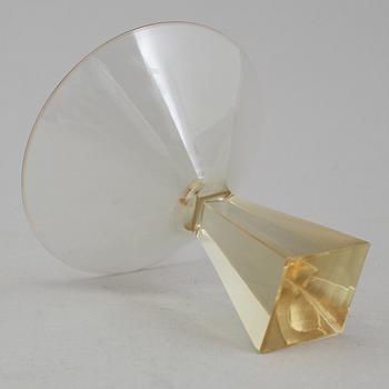 COCKTAILGLAS OCH KARAFF, 7 delar, glas, Trelleborg Glasbruk, 1900-talets mitt.