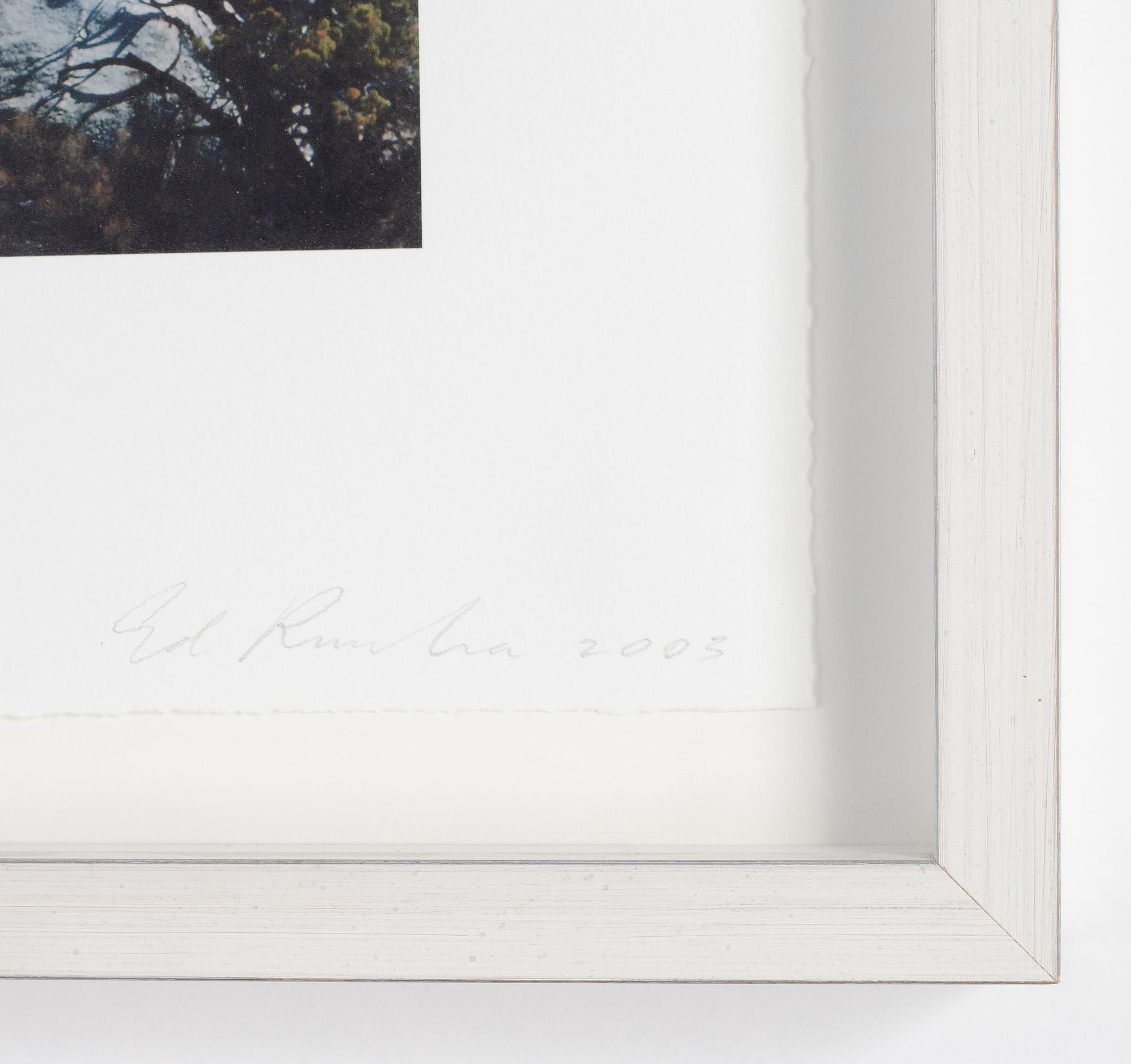 Ed Ruscha, pigmented Inkjet Graphic, signed and numbered 17/35, 2003.