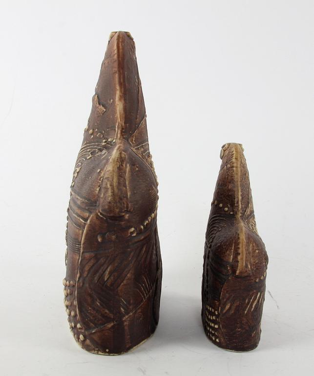 FIGURINER, 2 st, keramik, Bertil Vallien, Rörstrand.
