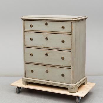 A second half of the 19th century painted chest of drawers.