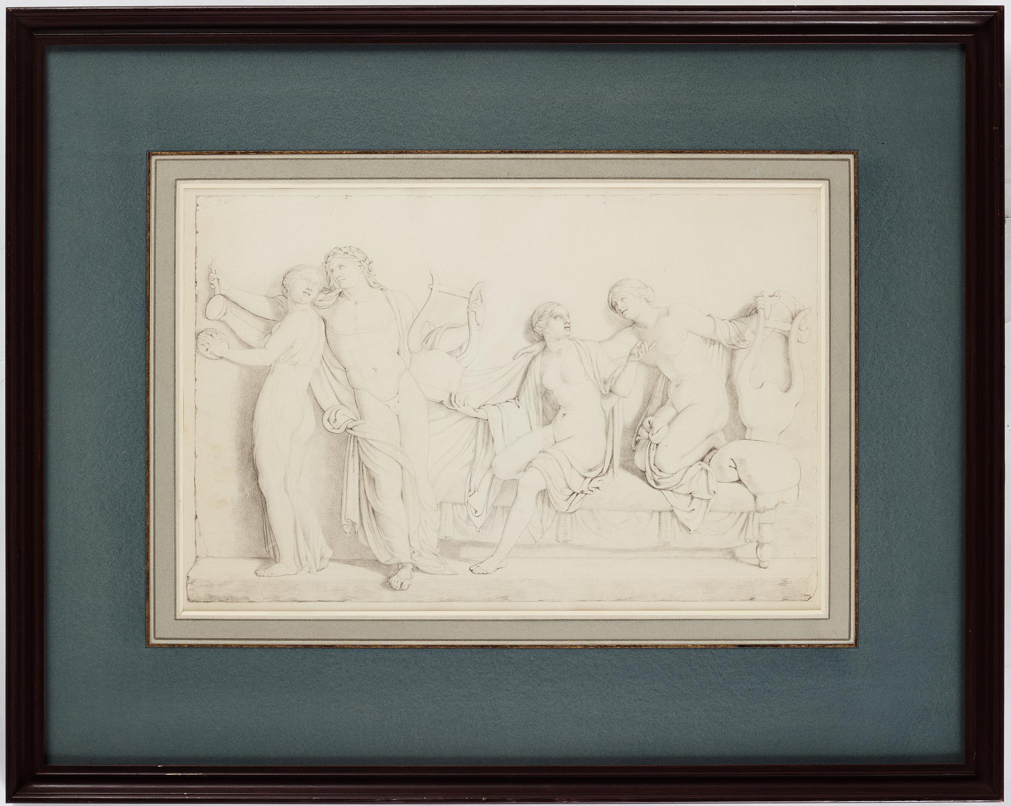 Unknown artist, perhaps Danish , 19th Century,pencil omn paper.