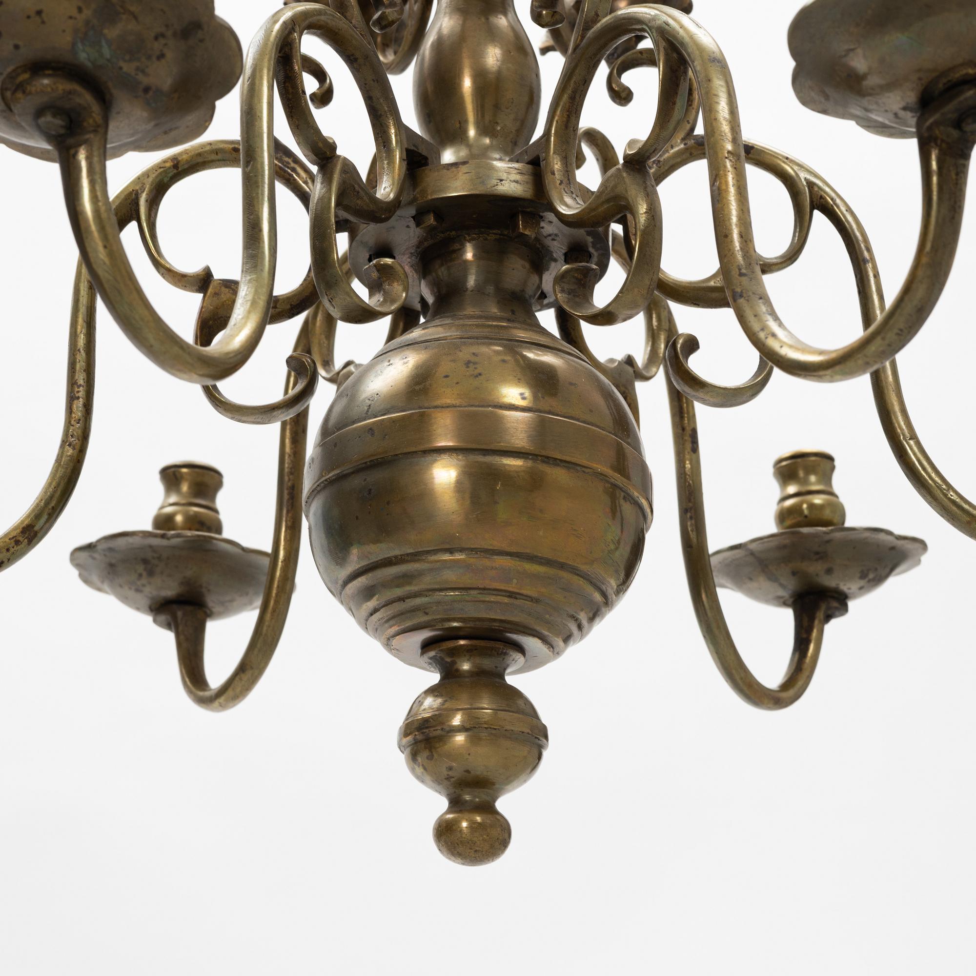 Ljuskrona, Barockstil, 1800-tal.