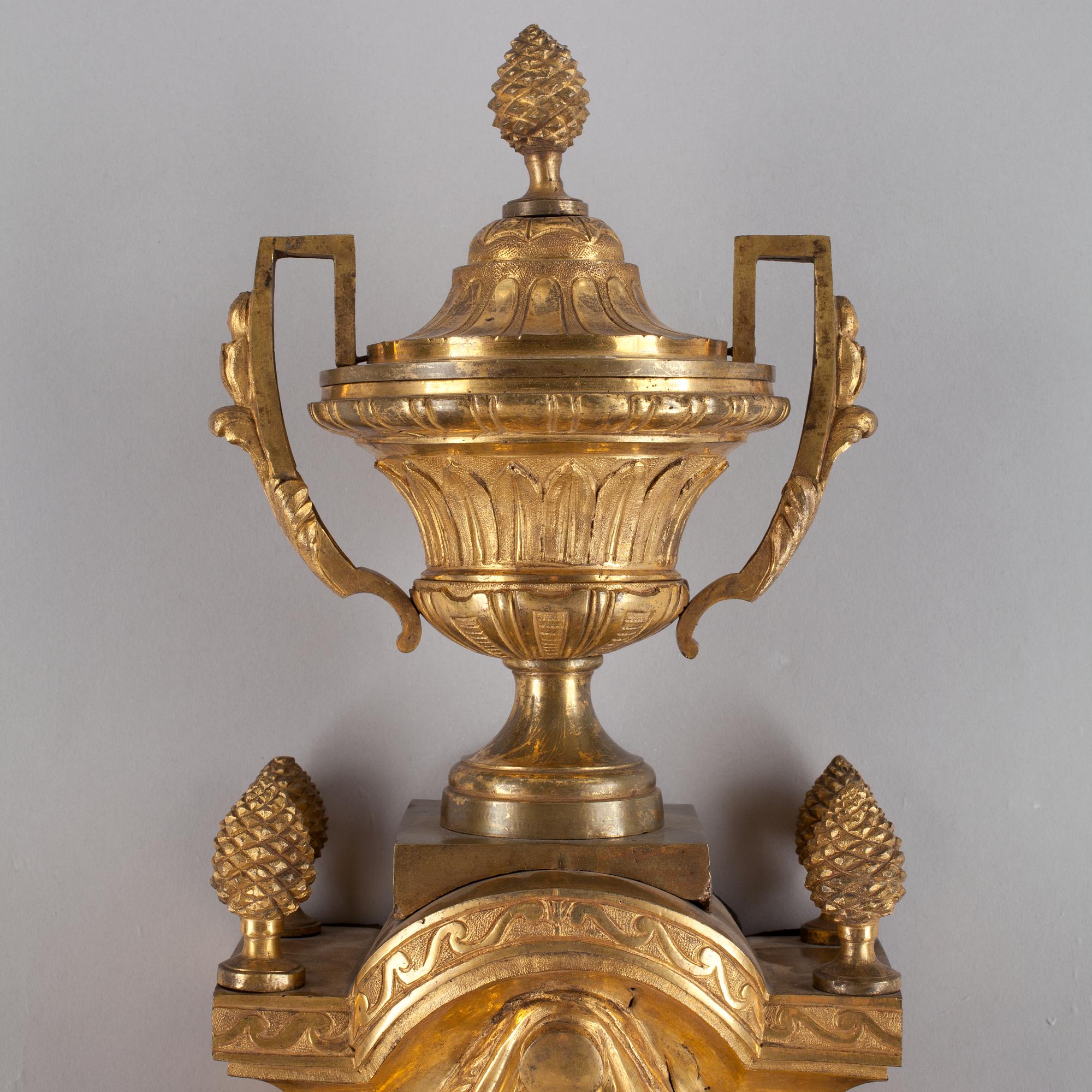 VÄGGPENDYL, av André Hessén. Frankrike, 1770/80-tal. Louis XVI.