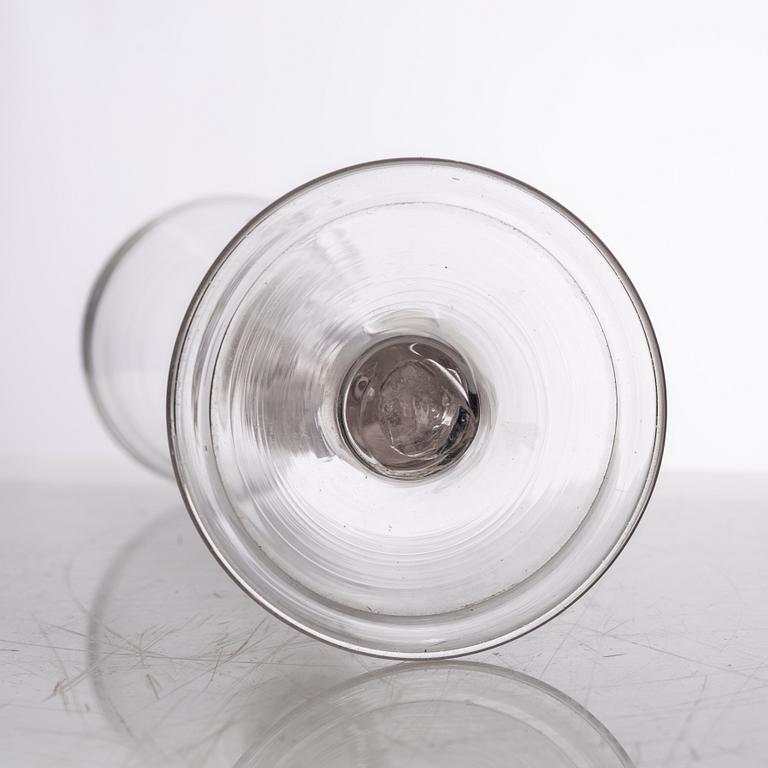 A Gustavian glass, late 18th 
Century.