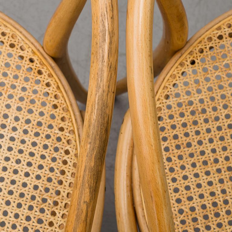 Four Thonet bent-wood armchairs, first half of the 20th Century.