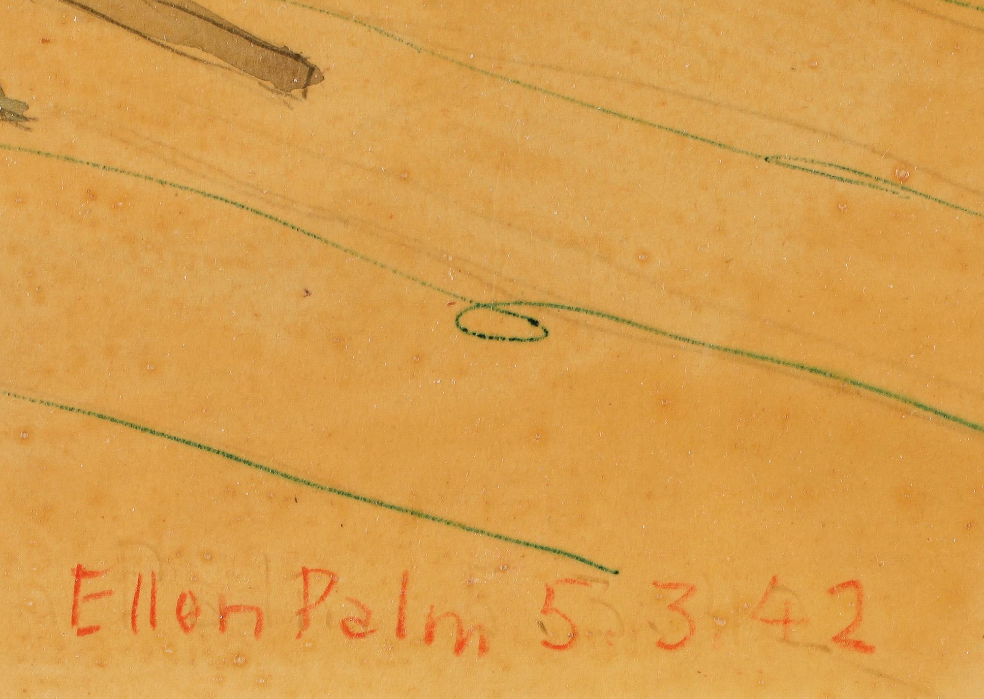 ELLEN PALM, blandteknik, signerad.