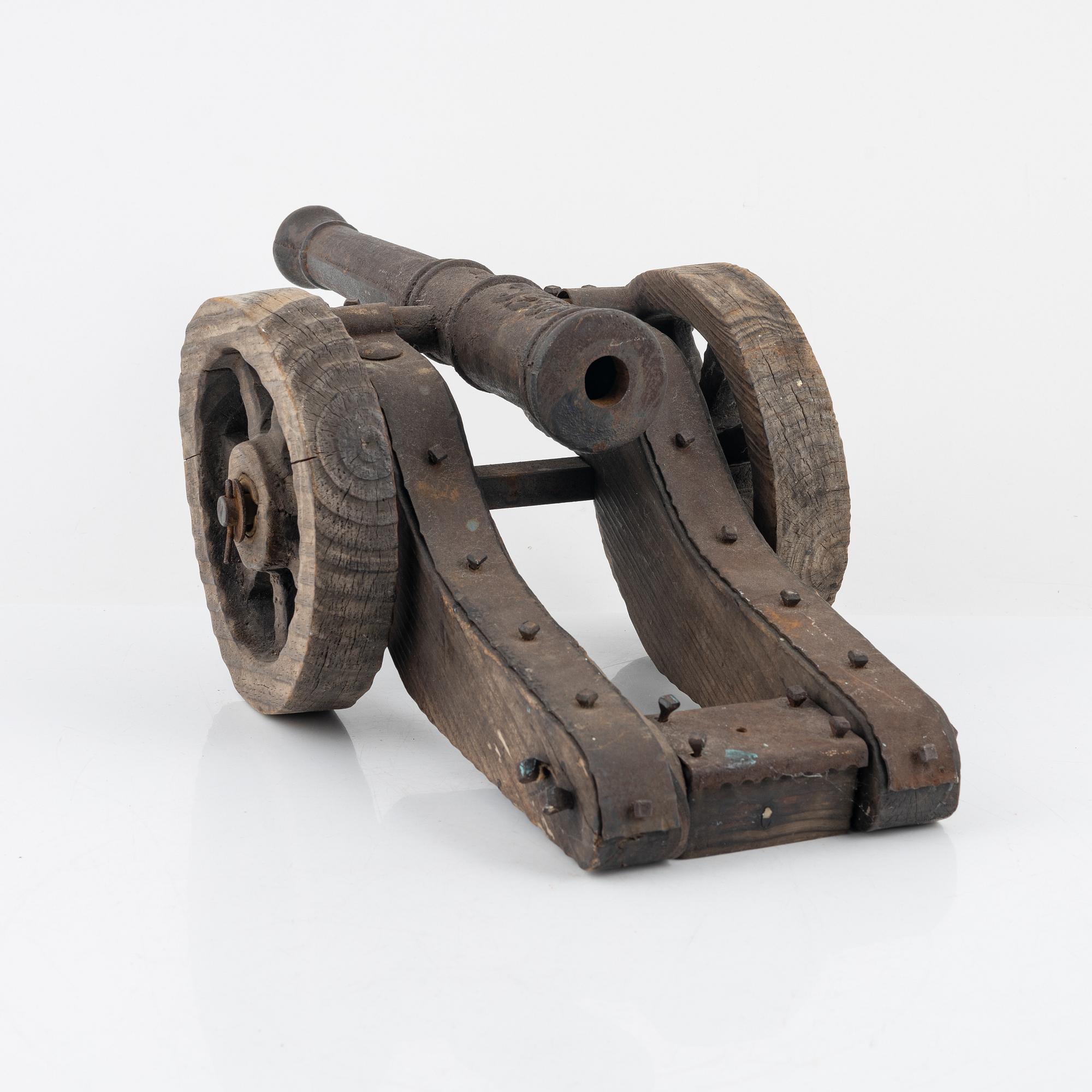 A cast iron canon, early 20th Century.