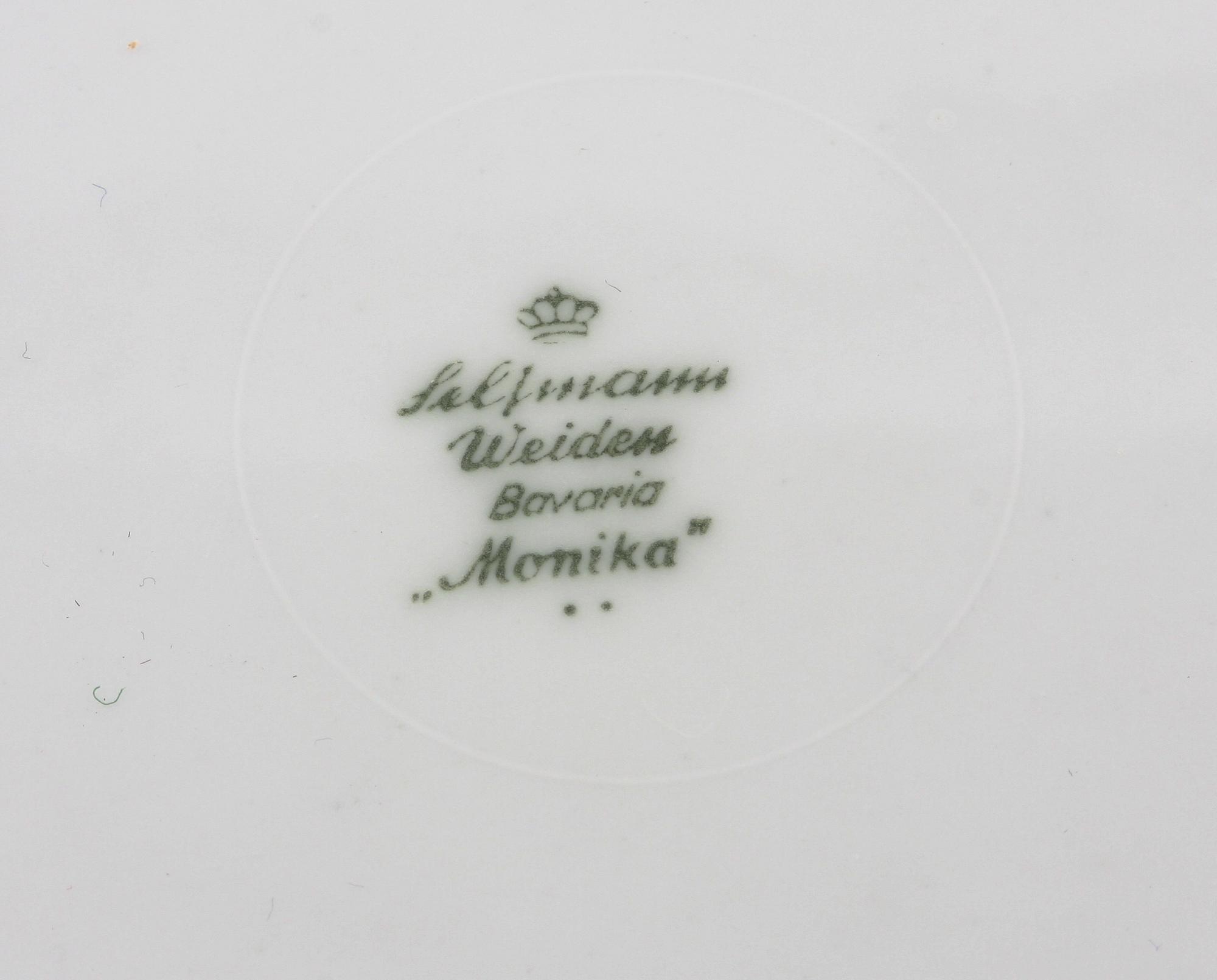 MATSERVIS, 53 delar, porslin, Seltmann, Bavaria. 1960-tal.