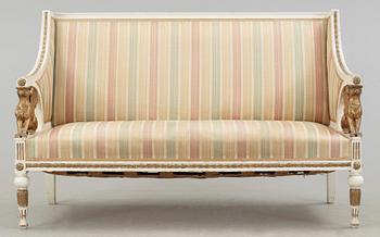 SOFFA, sengustaviansk, omkring 1800.