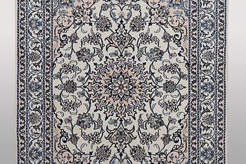 Rug, Nain, part silk, ca. 200 x 154 cm.