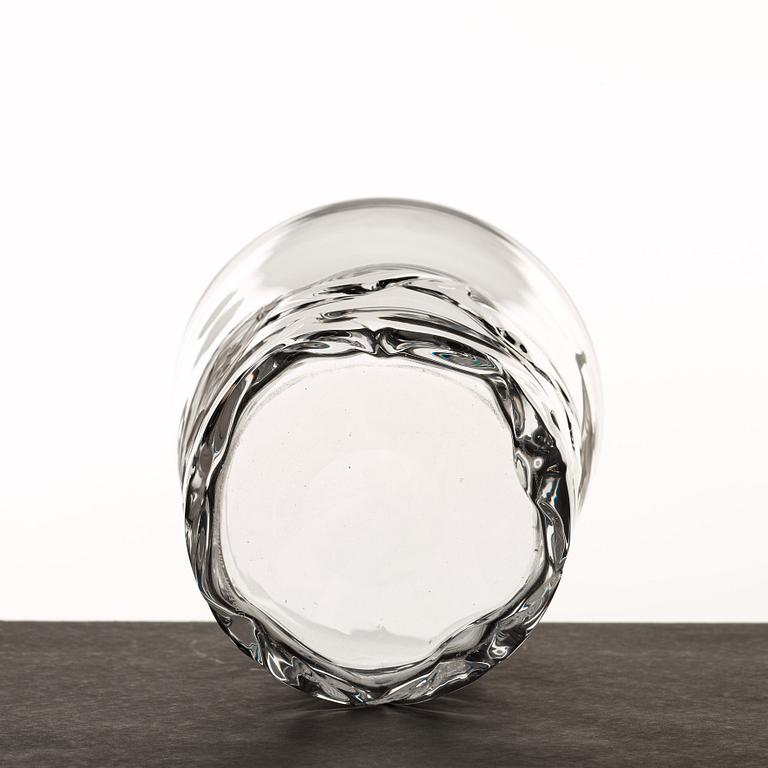 Vicke Lindstrand, vas, "Kristus stillar stormen", Orrefors 1935, modell 1385, gravör Arthur Diessner.