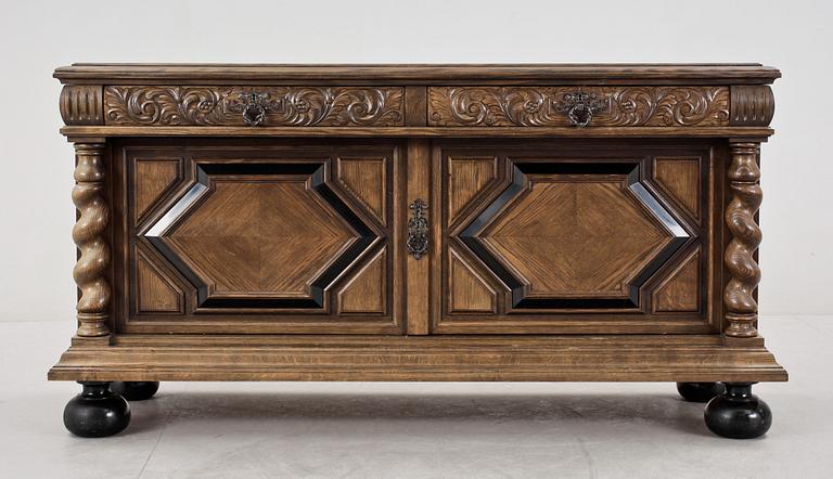 MATSALSGRUPP, 8 delar, barockstil, 1900-tal.