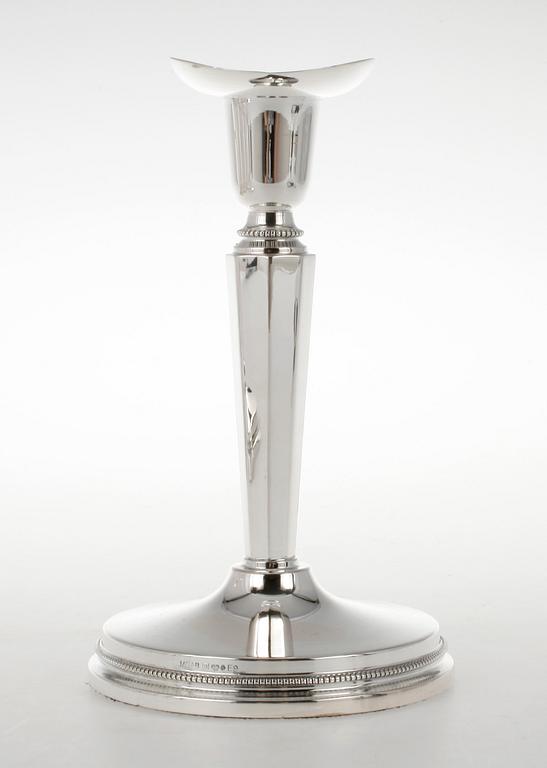 LJUSSTAKAR, 8 st, silver, MGAB, Uppsala, 1955-1968.