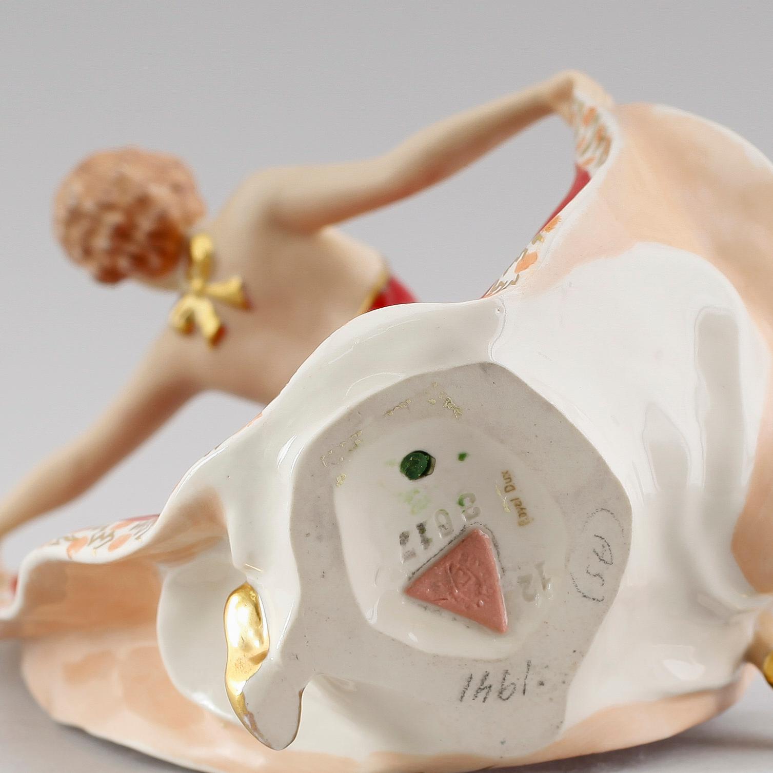 FIGUR, porslin, Royal Dux, 1900-talets första hälft.
