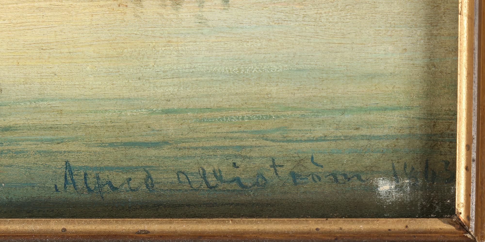 ALFRED WISTRÖM, olja på duk, signerad o daterad 1863.
