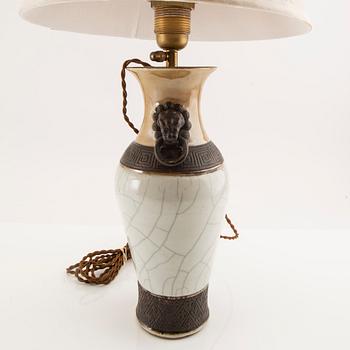 Table lamp China around 1900 porcelain.