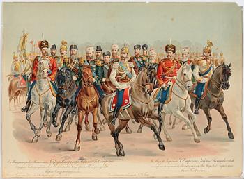 LITOGRAFISKA TRYCK, 2 st, Ryssland 1896.