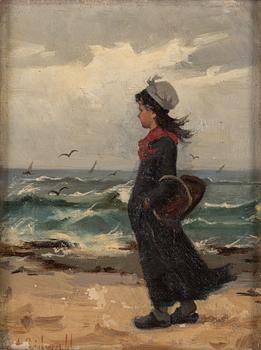 AMANDA SIDWALL, oil on canvas, signed.