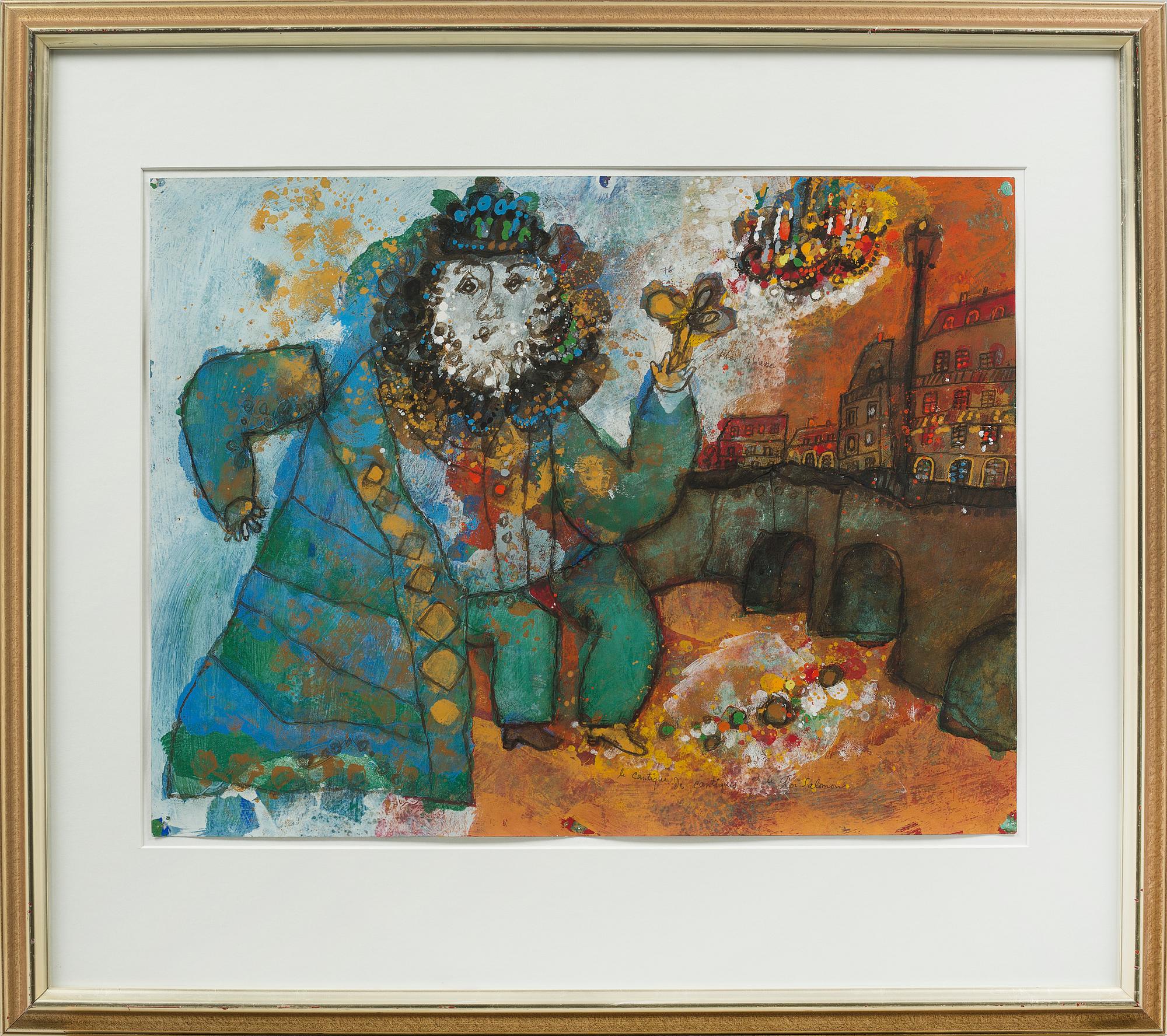 THEO TOBIASSE, gouache, signerad och daterad -76.