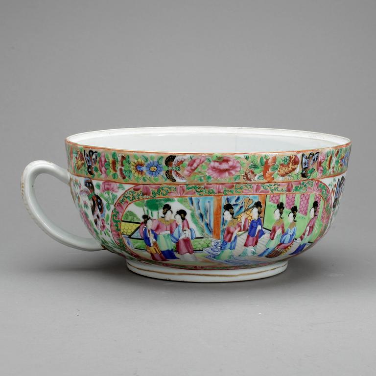 NATTKÄRL, porslin, Kina, Kanton, 1800-tal.