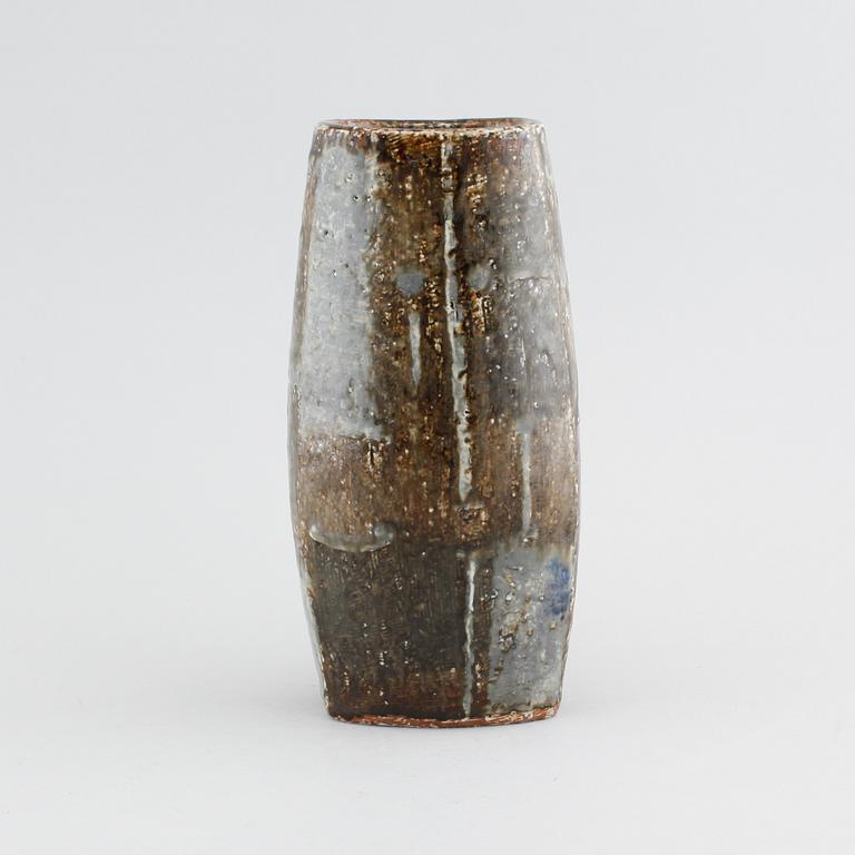 Unique chamotte stoneware vase  by CARL-HARRY STÅLHANE, Rörstrand, signed and dated -63.