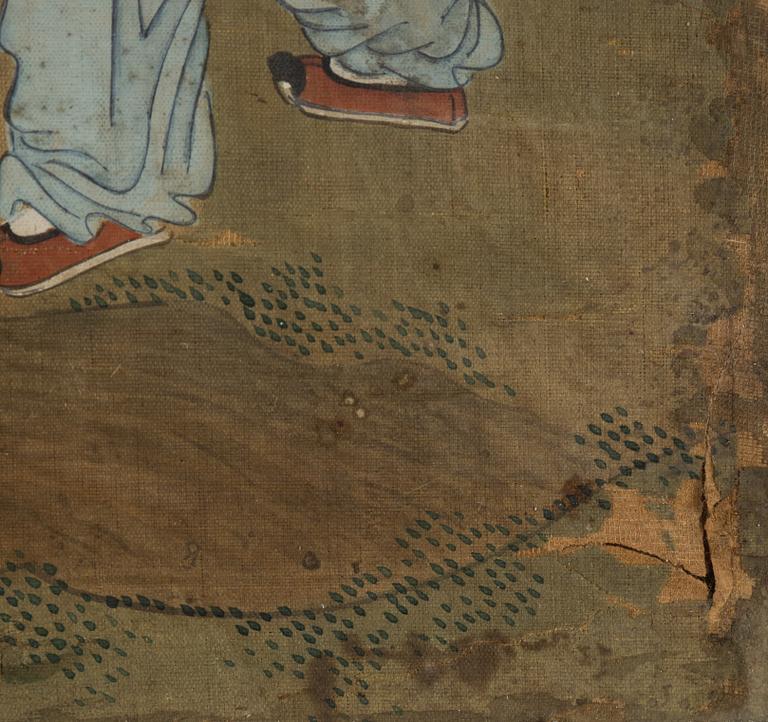 Unknown artist, painting on canvas, China, late Qing dynasty.