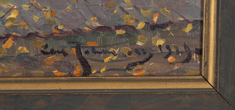 Carl Johansson, oil on panel, signed and dated 1929.
