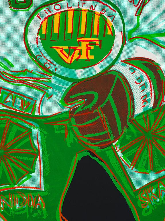 Andy Warhol, "Frölunda Hockey Player".