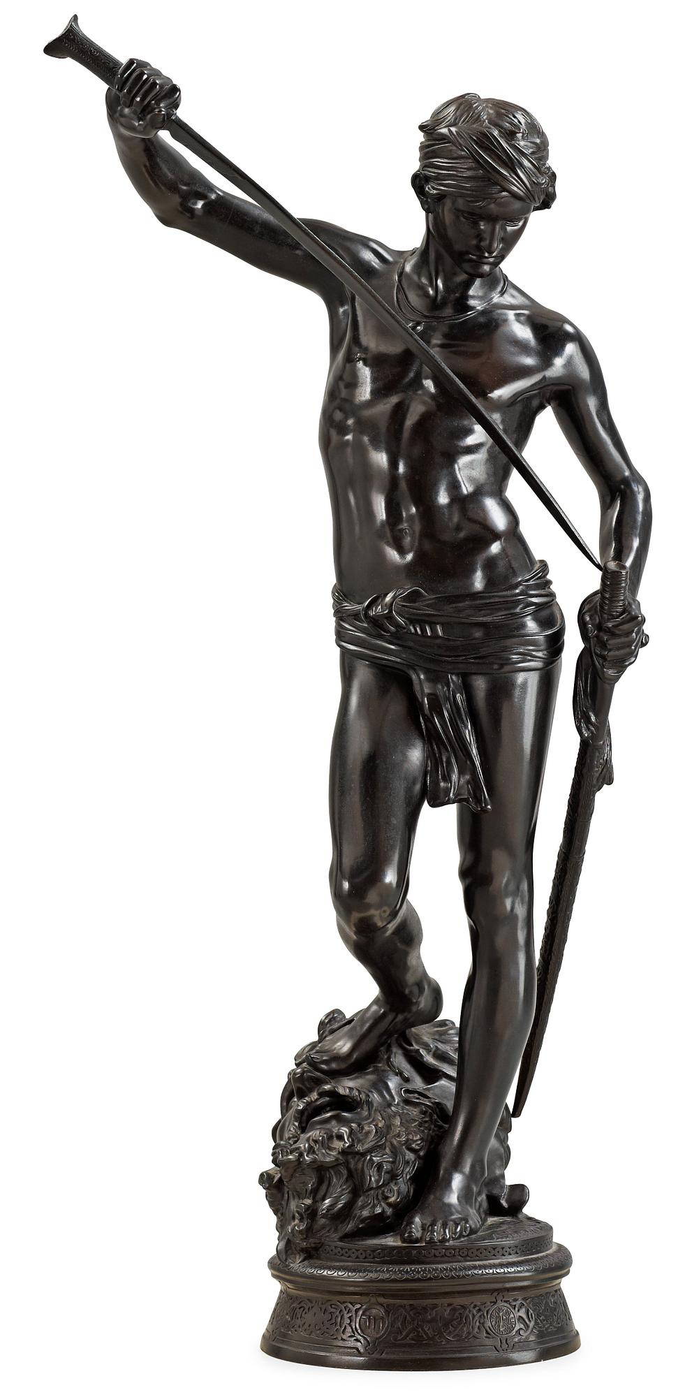 Jean Antonin Marius Mercié, "David vainqueur" (= The winner David).