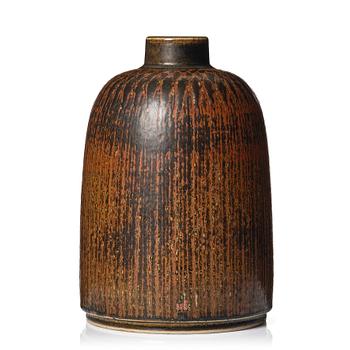 77. Carl-Harry Stålhane, a unique stoneware vase, Rörstrand, Sweden 1961.