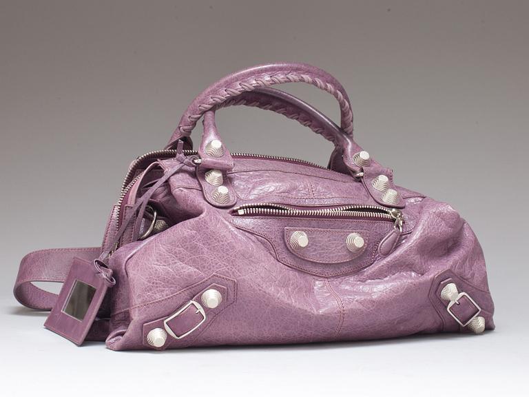 HANDVÄSKA, lammskinn. Balenciaga.