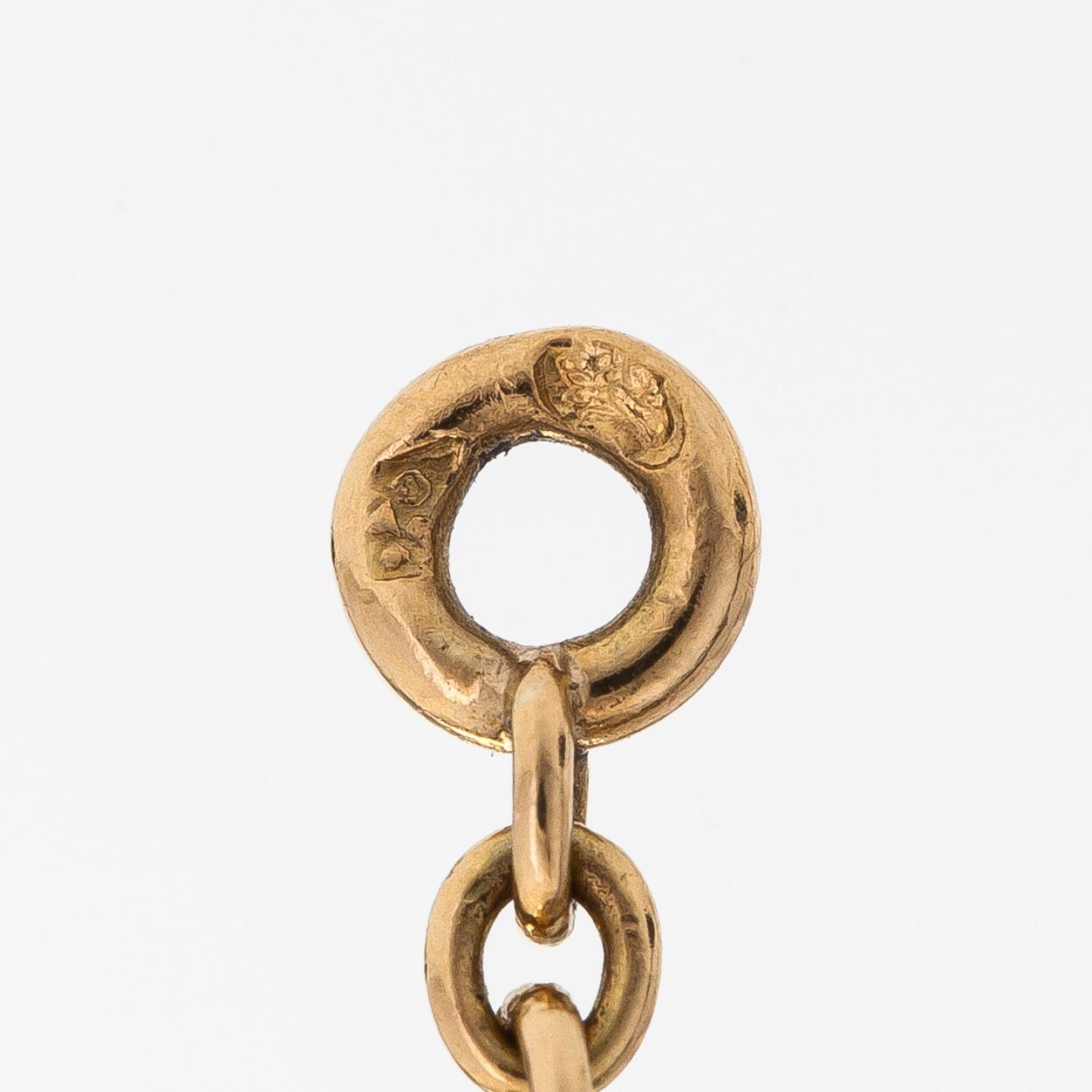 Cartier, halsband,  18K guld med hänge i form av två hjärtan.