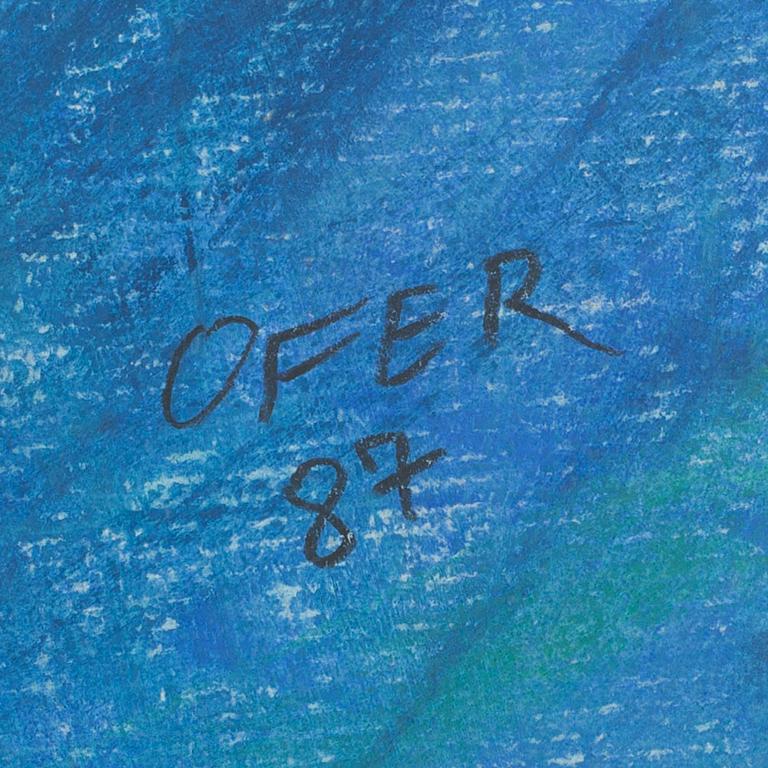 JOSEF OFER, mixed media, signed 87.