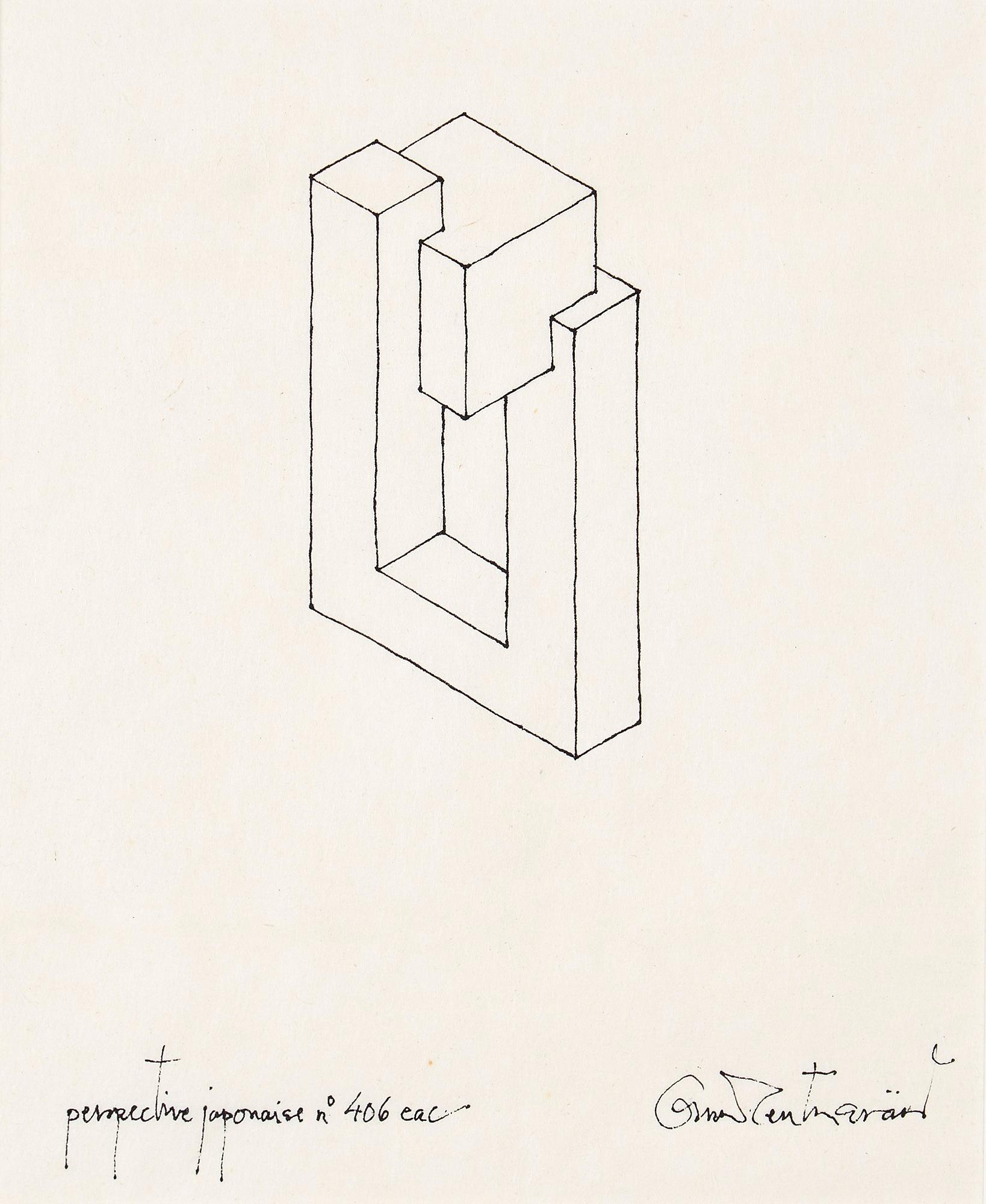 Oscar Reutersvärd, "Perspective japonaise no 406 eac".