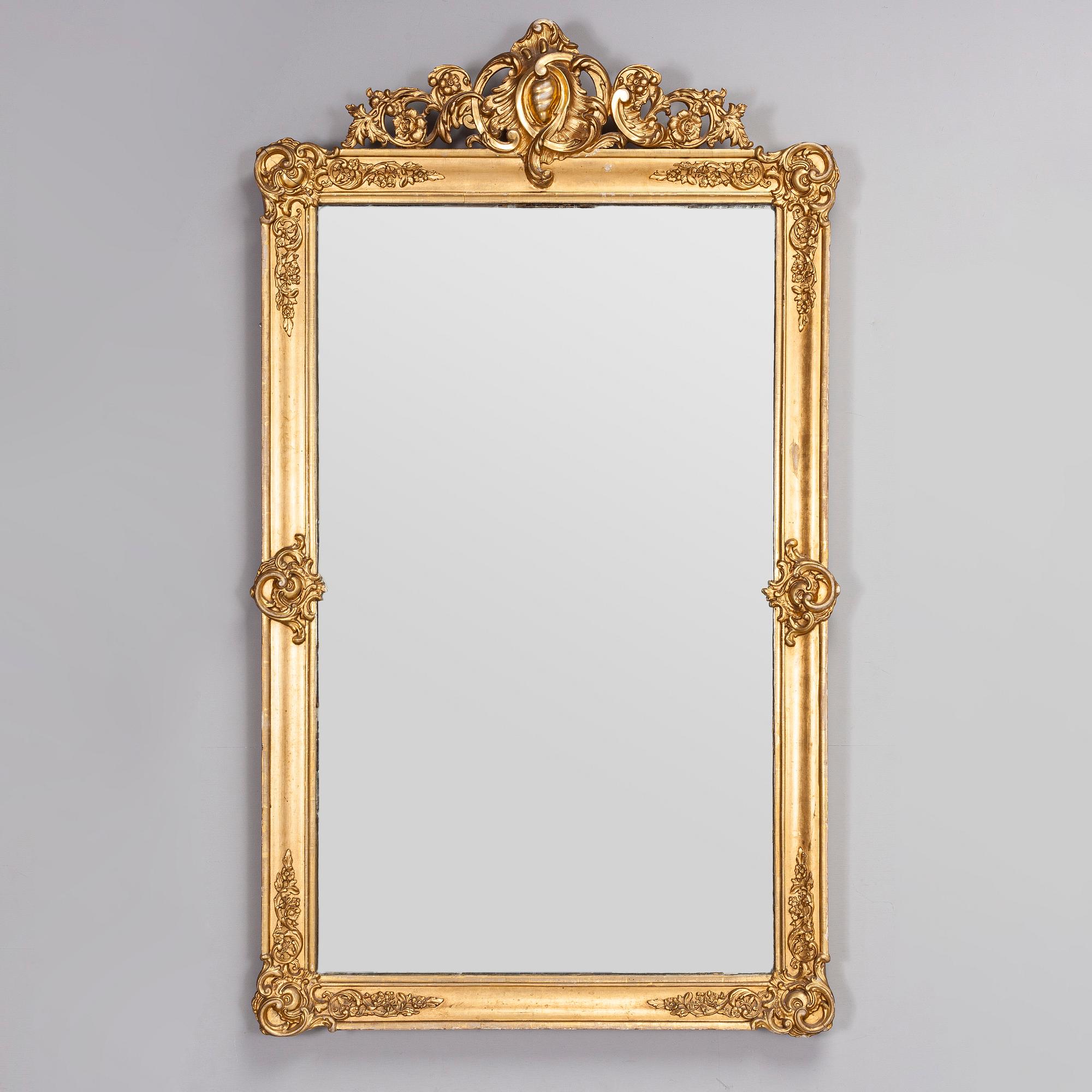A late 19th century neo-rococo mirror.