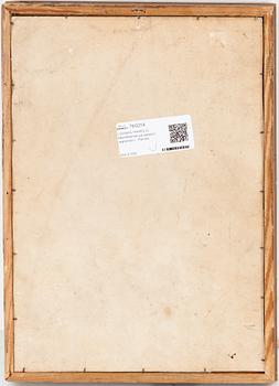 LUDWIG MAROLD, blandteknik på papper, signerad L. Marold.