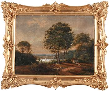 OKÄND KONSTÄR, olja på duk, 1800-tal.