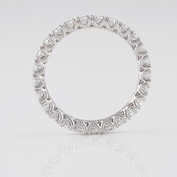 RING, 18K vitguld med briljantslipade diamanter ca 1.15 ct. Vikt 1,9 gram.