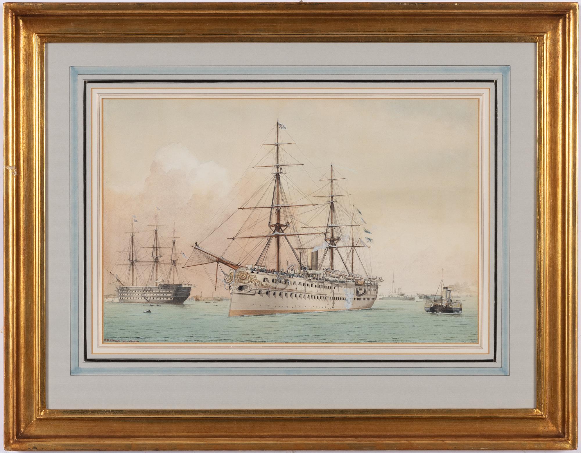 W M Thomsom, 1800-tal, "HMS Serapis".