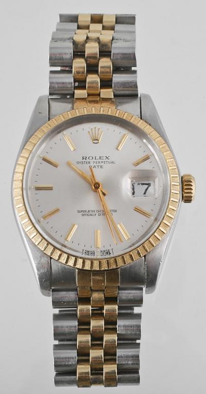 ARMBANDSUR, herr, guld/stål, "Date", Rolex.