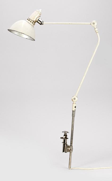BORDSLAMPA, stål, Triplex, "lillpendel", Johan Peter Johansson, 1900-talets mitt.