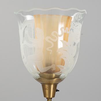 Bo Notini, golvlampa, Glössner & Co, Sverige 1940-50-tal.