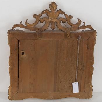 A 19th century rococo mirror.