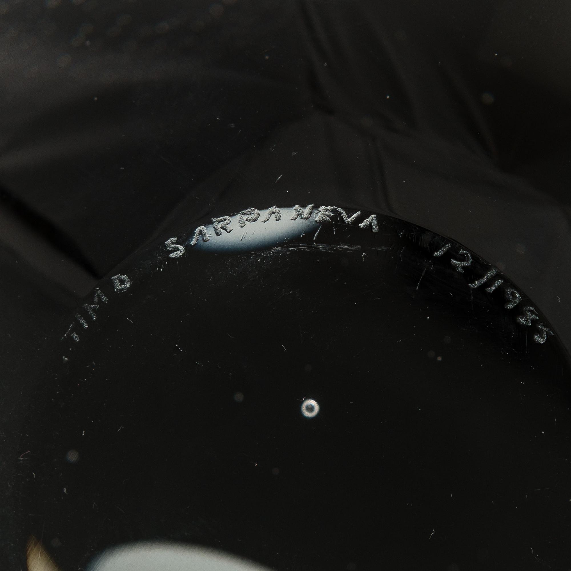 Timo Sarpaneva, glasskulptur, "Claritas", signerad Timo Sarpaneva 12/1985.