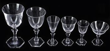 GLASSERVIS, 50 delar, "Gustaf Adolf", Elis Berg, Kosta, 1952.