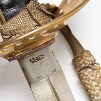 Sabel, svensk, m/1893 för kavalleriet, med balja.