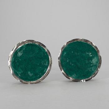 LJUSSTAKAR, ett par, silver, Juvelerare AB J Pettersons Eftr, Stockholm, 1948.
