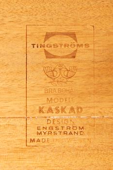 Sven Engström & Gunnar Myrstrand, a set of three teak coffee tables "Kaskad" Tingströms 1960s.