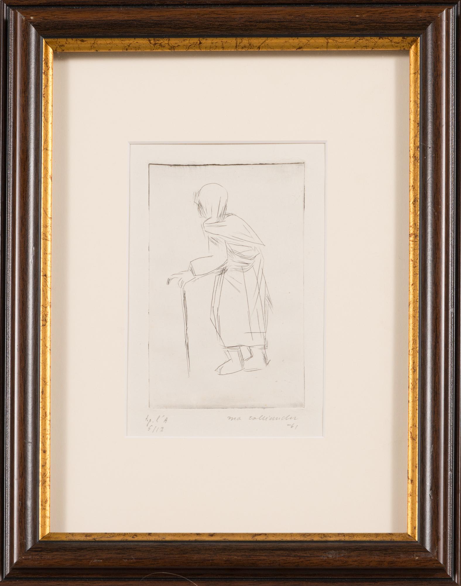 Ina Colliander, etching, signed and dated -61, numbered 5/12.
