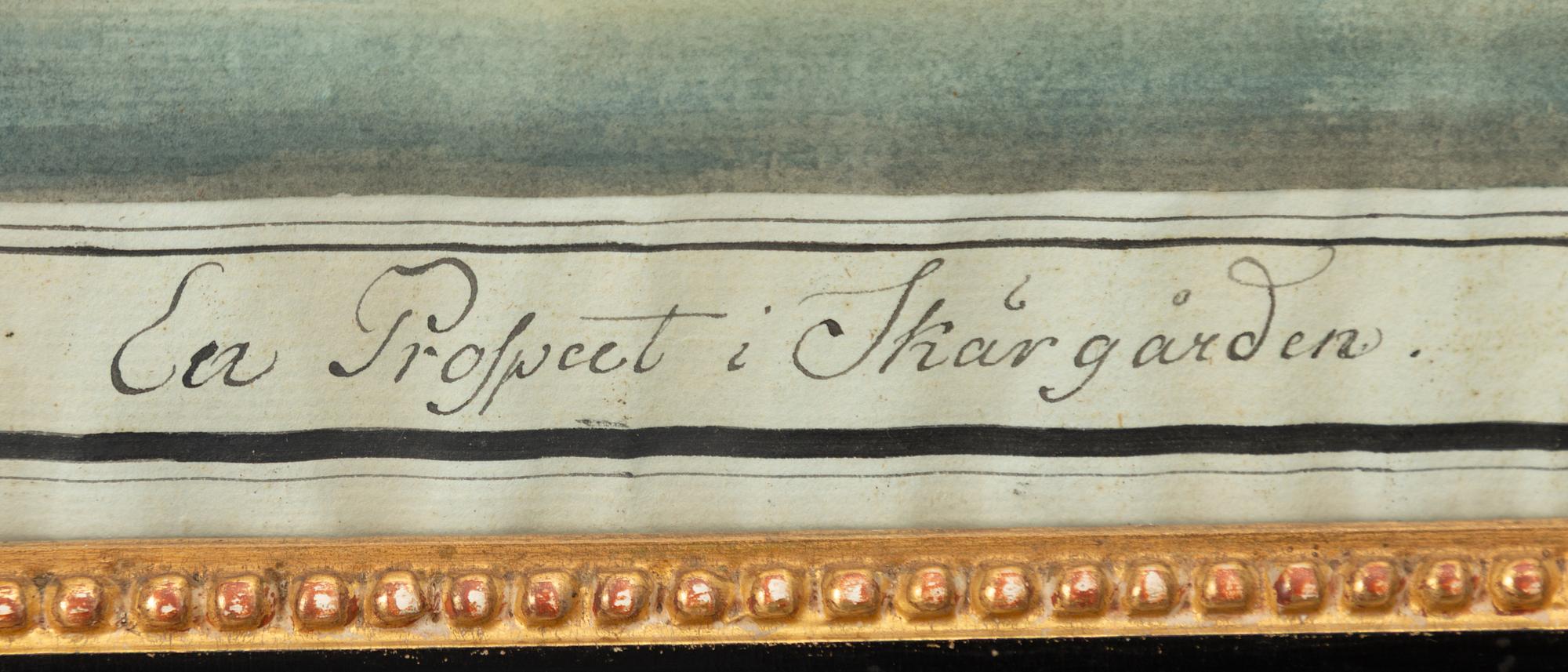 Pehr Nordqvist, attributed to, "Ett Prospect i Skärgården".